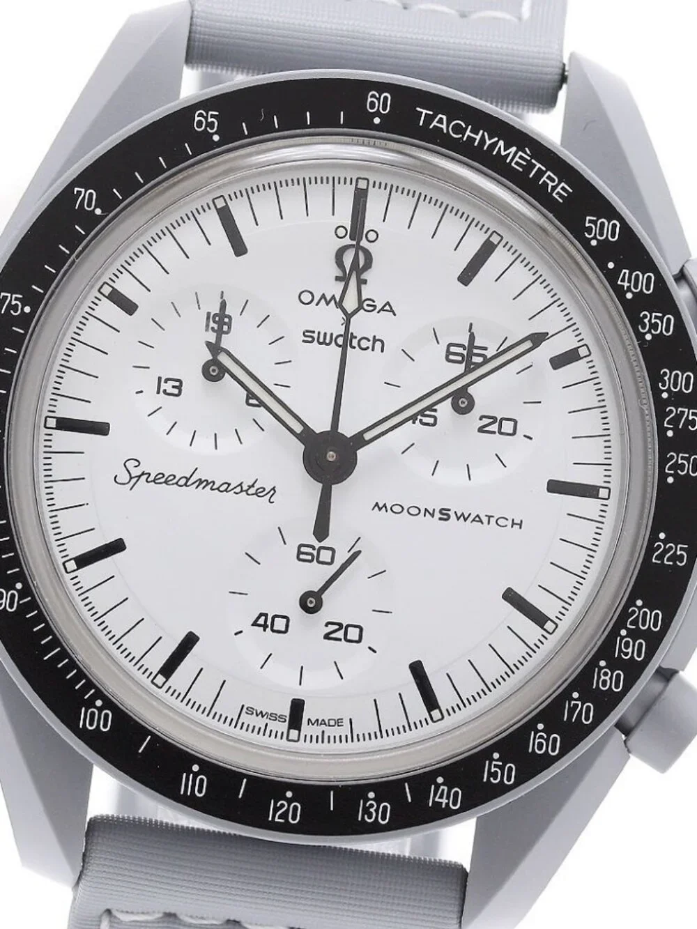 Swatch Swatch x Omega Moonwatch SO33M106 white Dial Quartz Men's Watch_971557